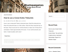 Tablet Screenshot of bluetopazgames.com